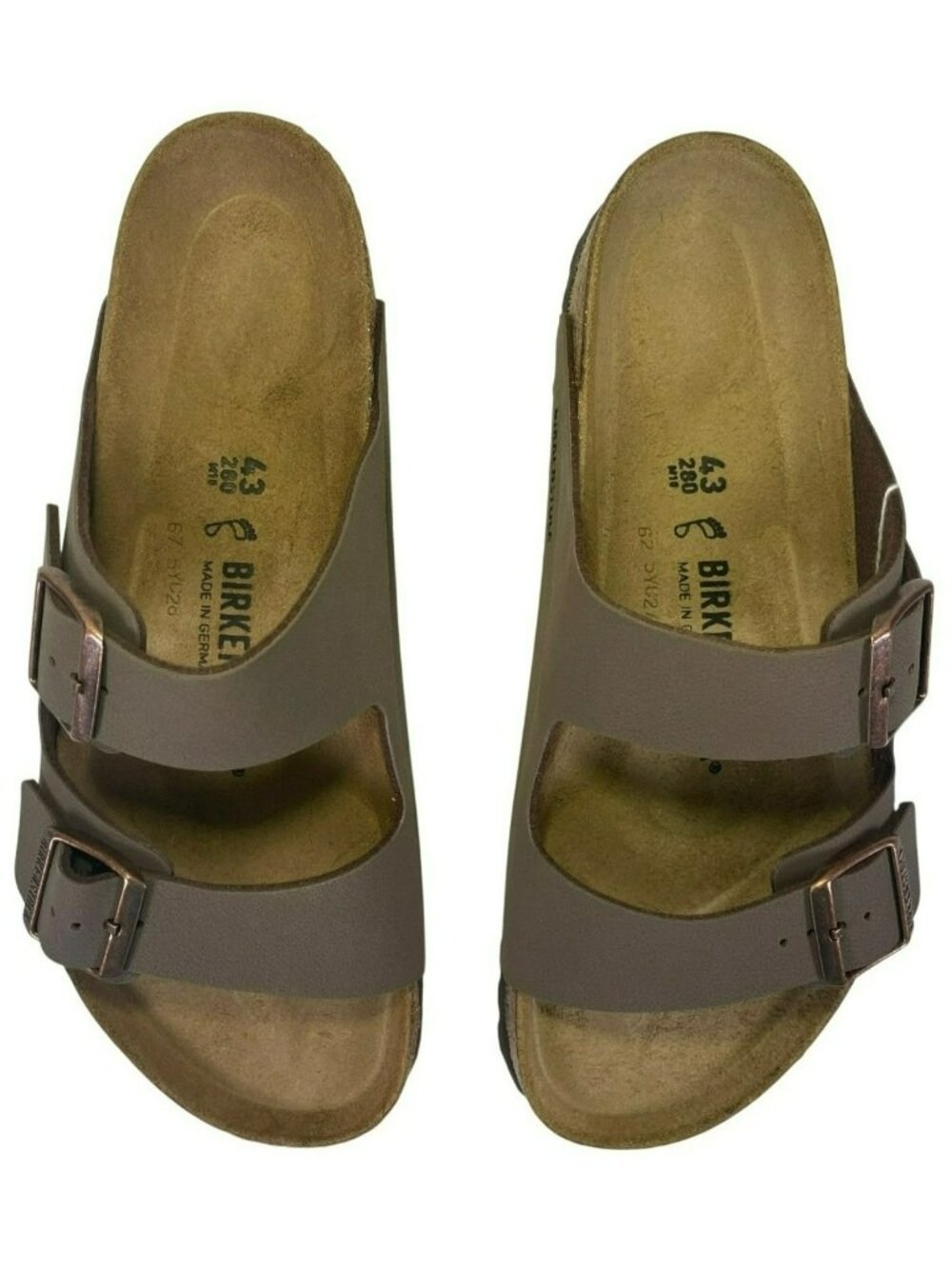 Birkenstock Arizona BS Mocca Mens Regular Fit Leather Sandals Men's Size 10 NEW - Picture 6 of 11